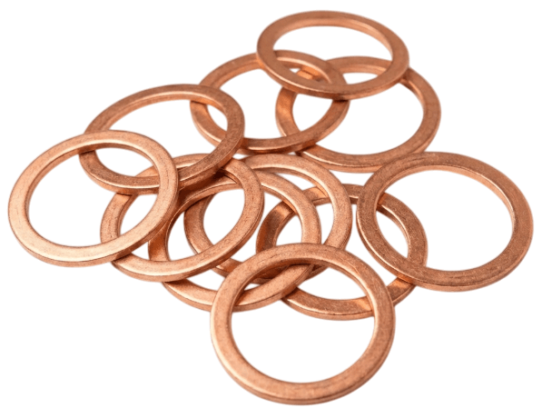 Кольцо медное под форсунку М1 33х39х2 мм DIN 7603 фото