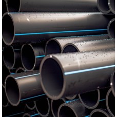 Полиэтиленовая труба гофрированная гибкая легкая серая фото