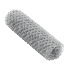 Сетка стальная рабица плетеная с квадратными ячейками оцинкованная в рулоне для штукатурки фото